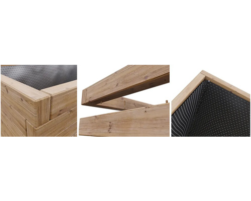 Houten plantenpot 55 x 55 x 50 cm