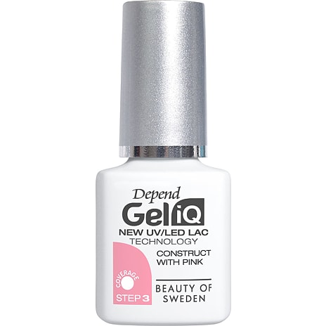 Gellak construct with pink