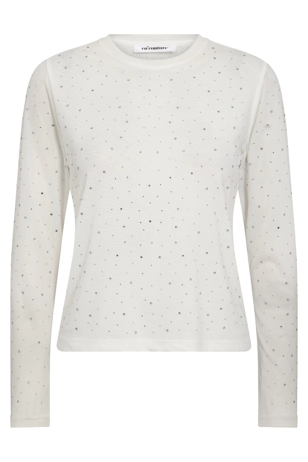 Co´Couture Maxicc Crystal Mesh Blouse 33117 4000 white