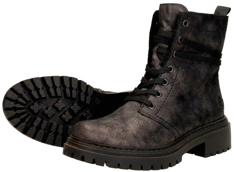 Rieker Veterschoenen Hoog brons