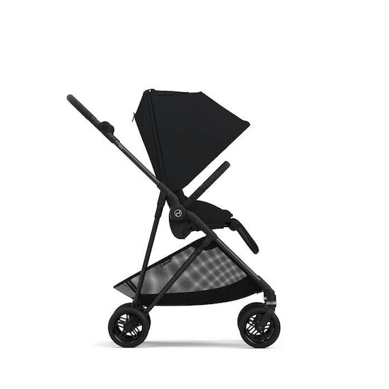 Poussette Melio Carbon   Châssis en carbon - Magic Black        de               CYBEX