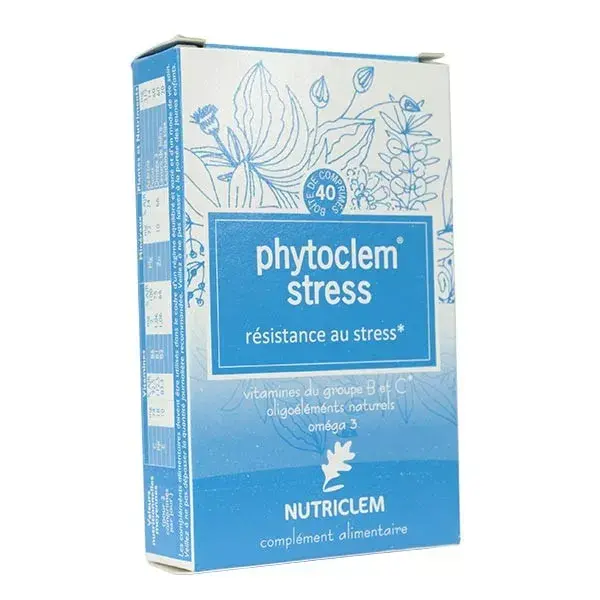 Suplemento alimentar Phytoclem para estresse, 40 comprimidos
