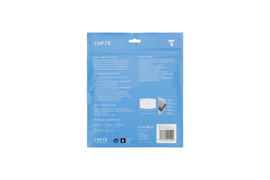 Tufte tøymunnbind beige