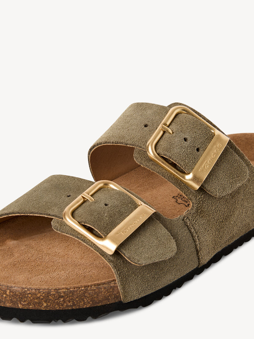 Leren Slipper - groen