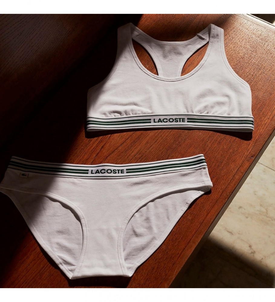 Sutiã Lacoste com Logo Branco