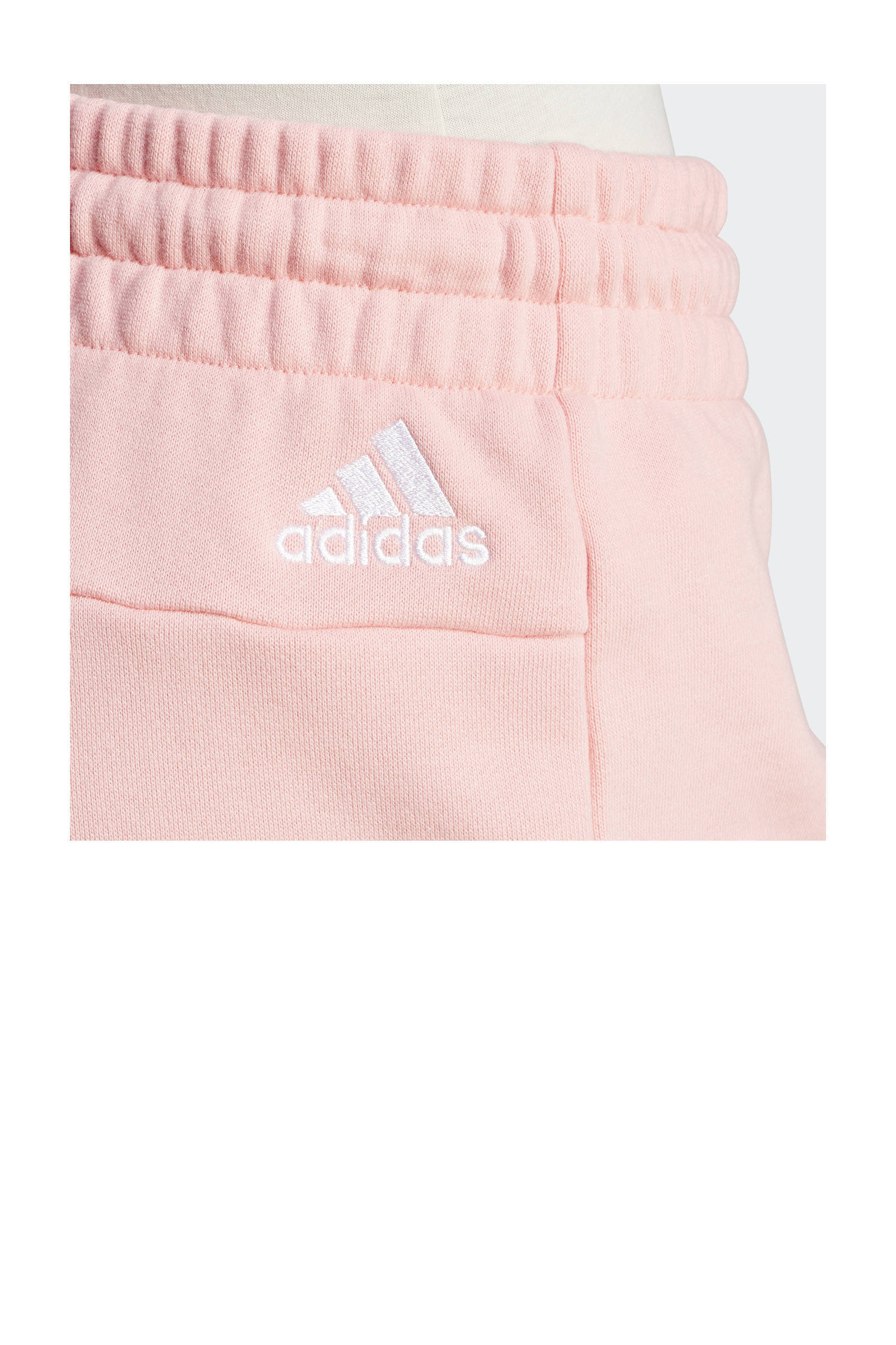 adidas slim fit short met logo roze