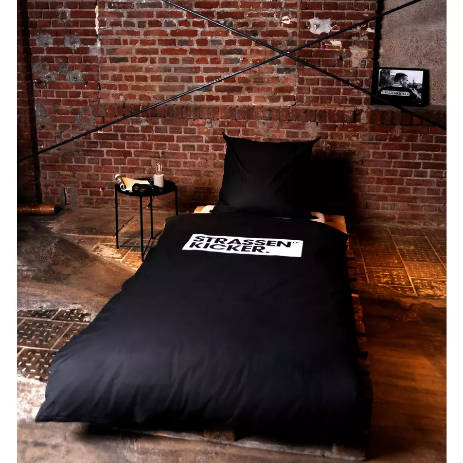 HERDING Bettwäsche Strassenkicker grau-schwarz 155 x 220 cm