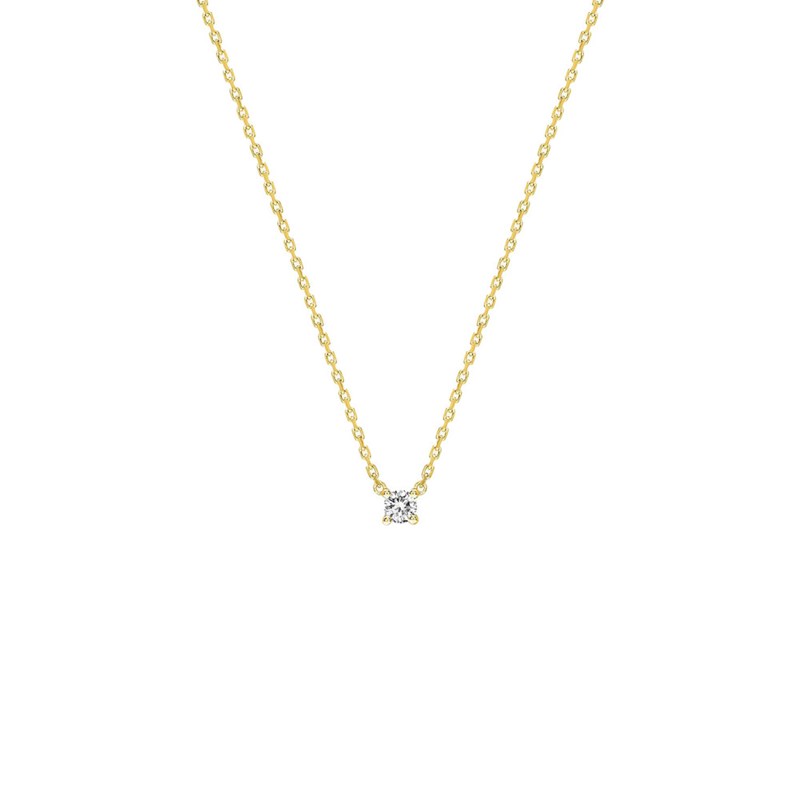 Collier Femme - Or 18 Carats - Diamant 0,08 Carats - Longueur : 42 cm