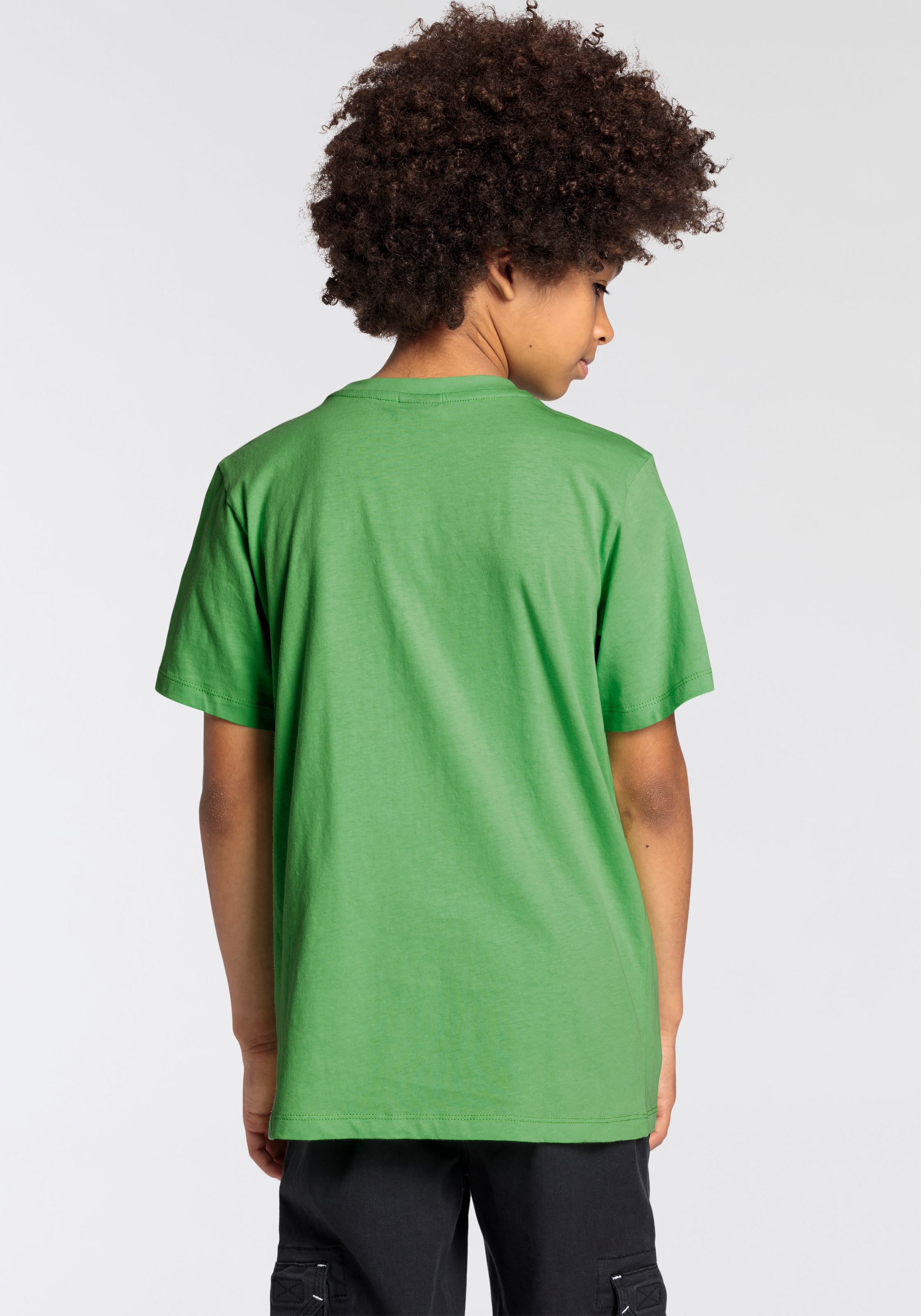 KIDSWORLD T-Shirt »Biker - Druck«, Kurzarm,  Basic-Passform,  mit stylischem Druck,  Rundhalsausschnitt