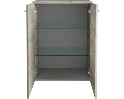Dubbele halfhoge kast FACKELMANN B.Style 60,2x82,5x32 cm Naturel Eiken/Natuurlijk Eiken