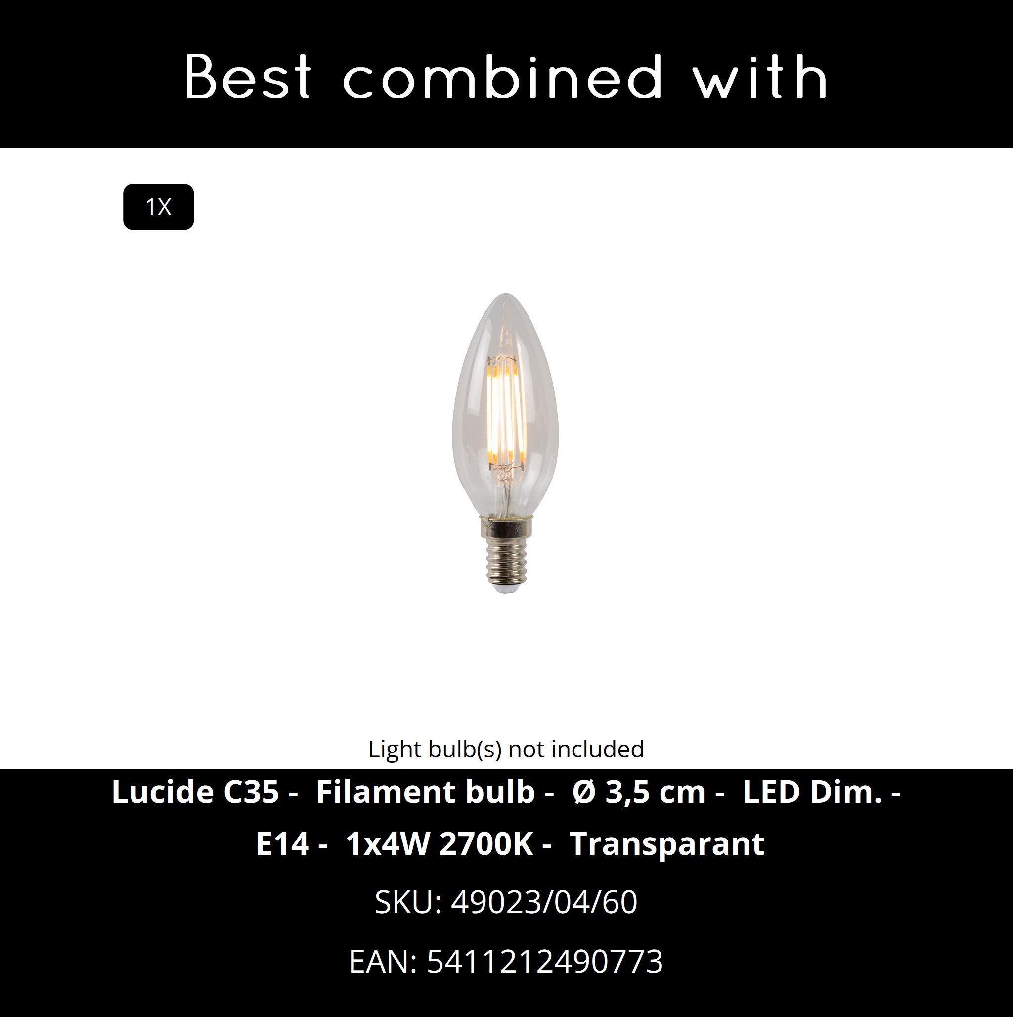 Lucide BANKER Bureaulamp - Chroom