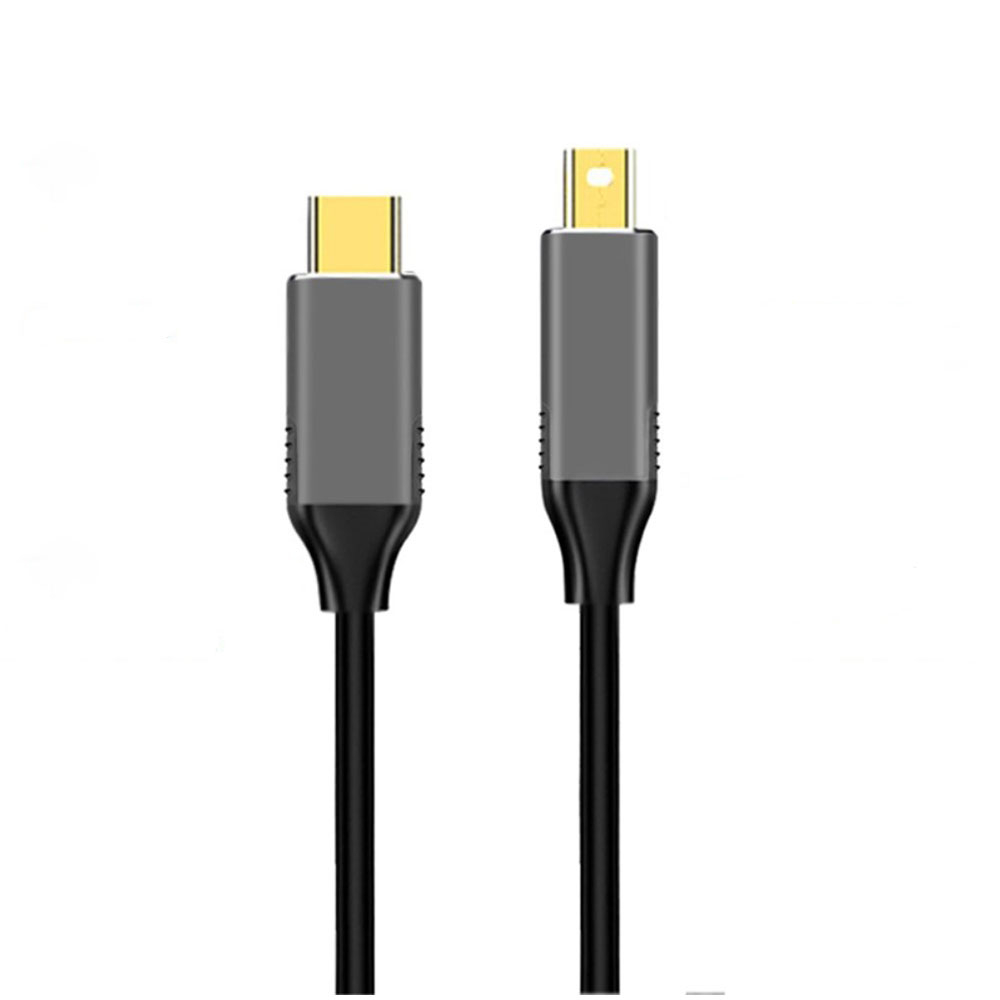 (1.8m) USB C auf Mini DisplayPort MDP Thunderbolt 3 (4K@60Hz) Adapter Kabel - Schwarz