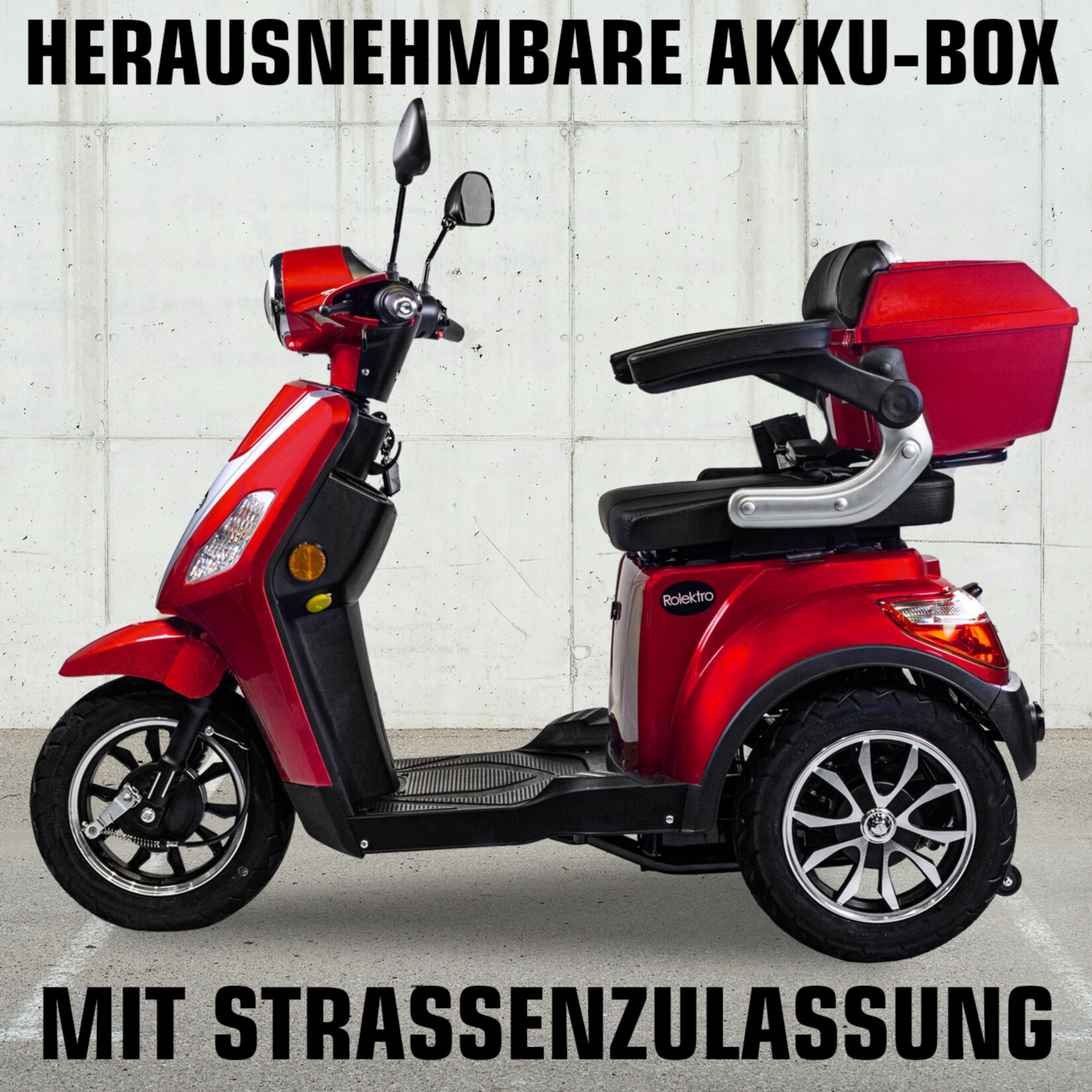 Rolektro E-Trike 25, V.3, Rot