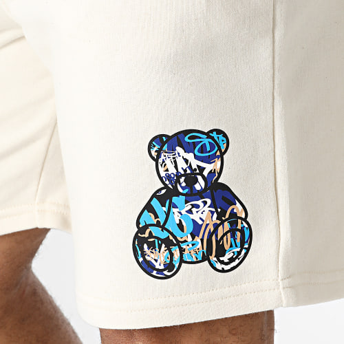 Short Jogging Essentials Art Series Blue Beige