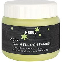 Peinture pochoir phosphorescente 'éclairage de nuit'