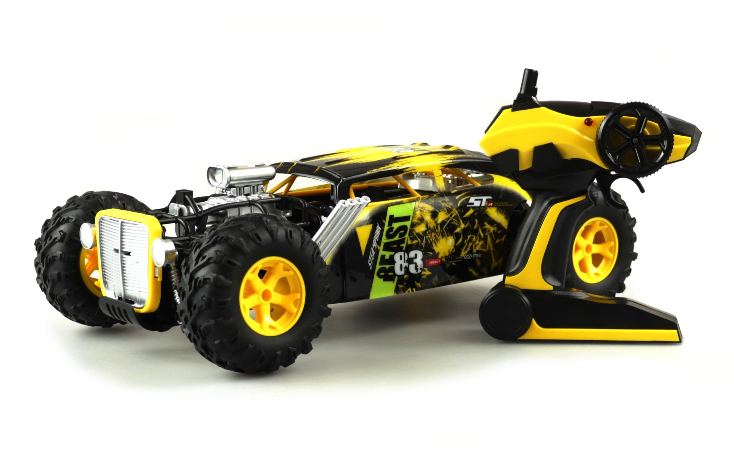 Steampunk Hotrod Gelb, 1:12, RTRFerngesteuerter Hotrod