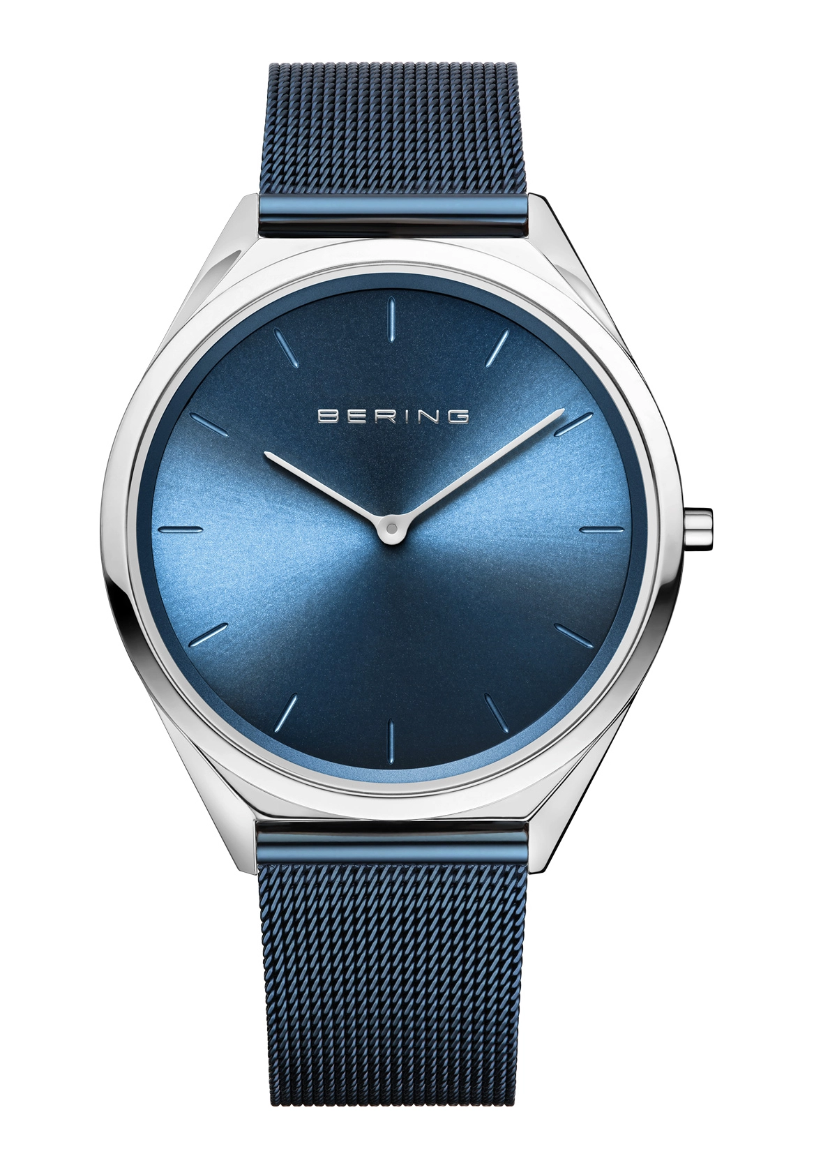 BERING Herrenuhr Ultra Slim 4.8 Blau 17039-307