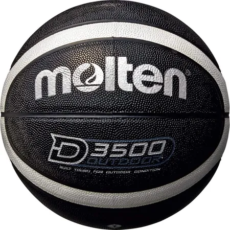 Molten Basketball Synthetik Leder, schwarz, Größe 7