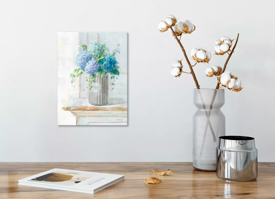 Wandbild 30 x 40 cm Morning Hydrangeas I