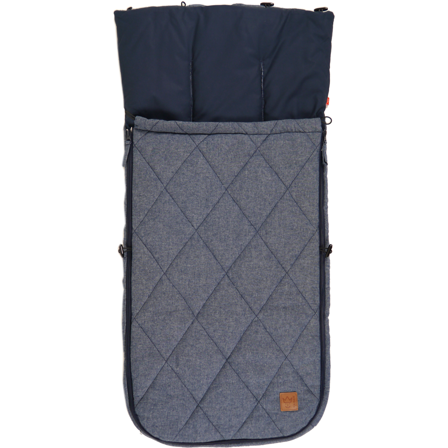 KAISER Ganzjahresfußsack NIKKO MELANGE navy melange