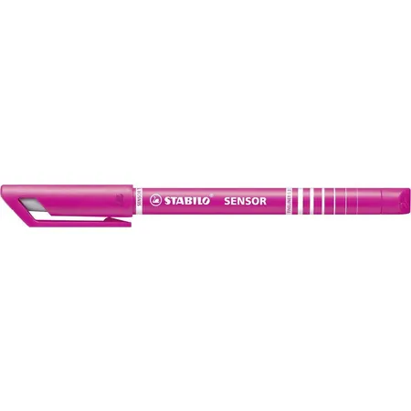 Fineliner mit gefederter Spitze - STABILO SENSOR F - fein - Einzelstift - pink