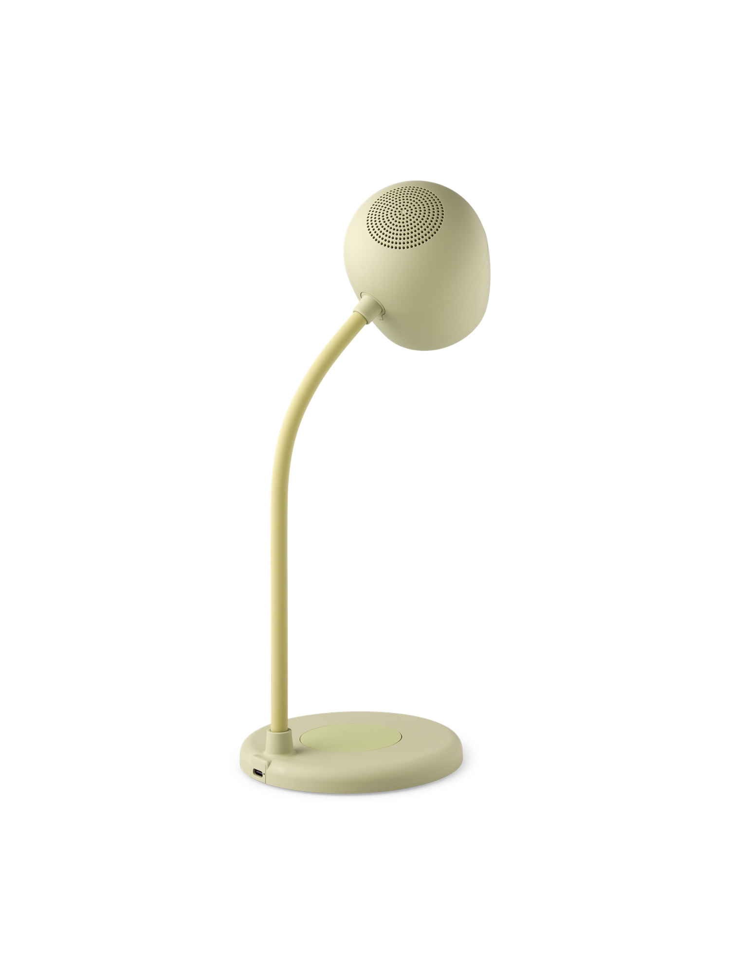 Bordlampe med højttaler | ABS/metal/silikone. 12 x 12 x 32 cm. | Milky Green | Kreafunk