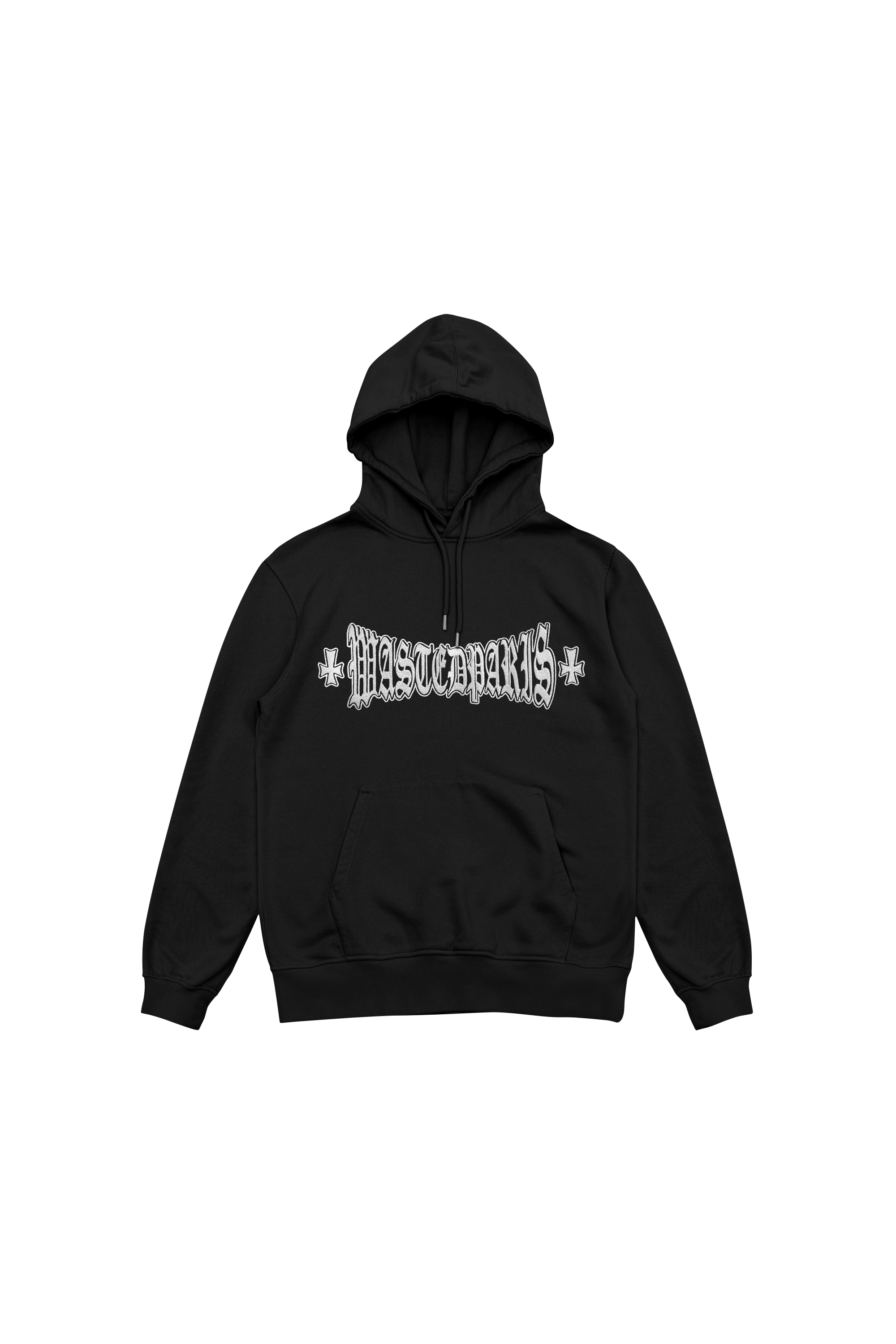 WASTED Hoodie LONDON CROSS Noir