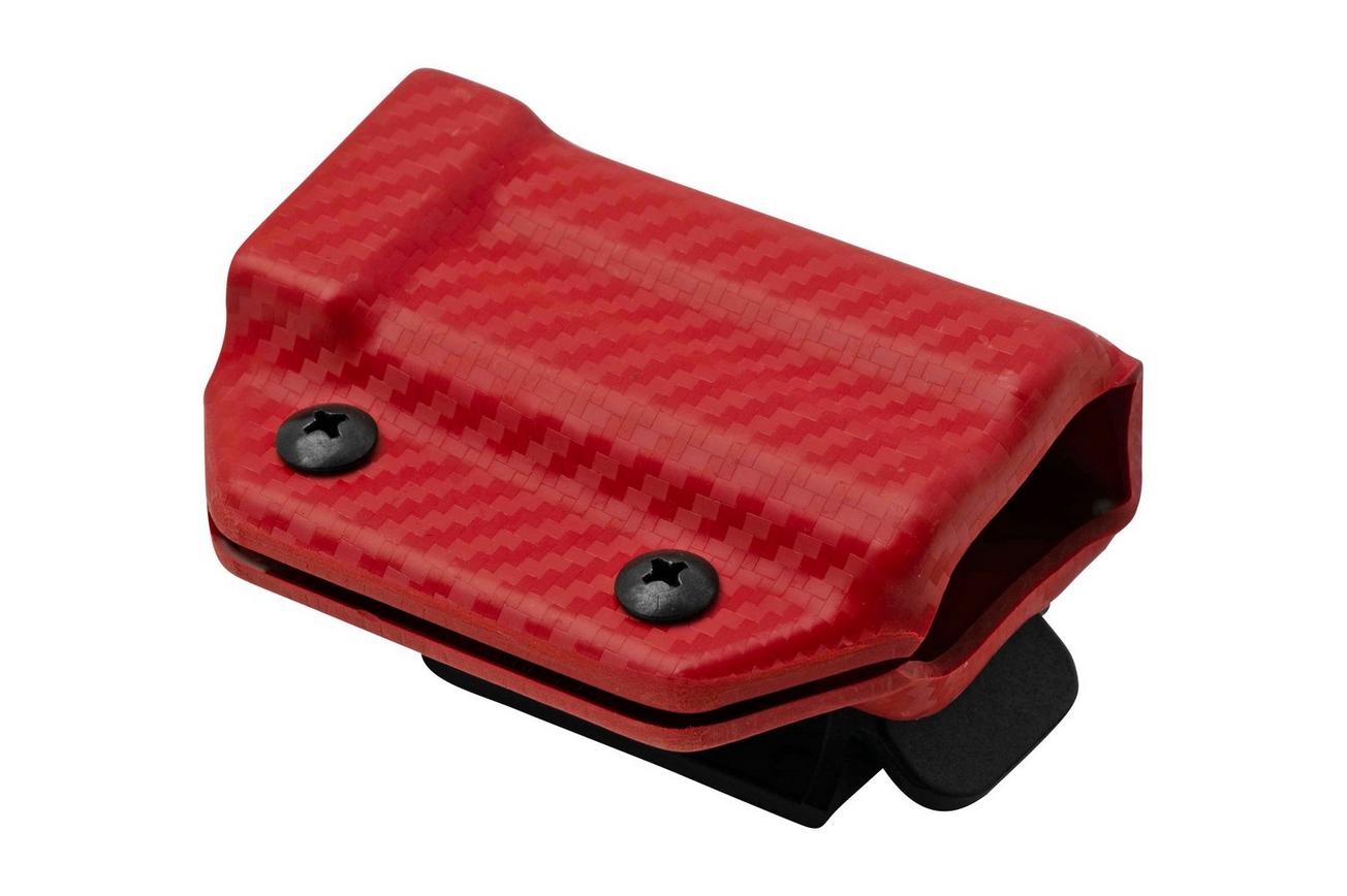 Clip And Carry Kydex Sheath Leatherman Charge Plus, Carbon Fiber Red LCHARGE-CF-RED riemholster