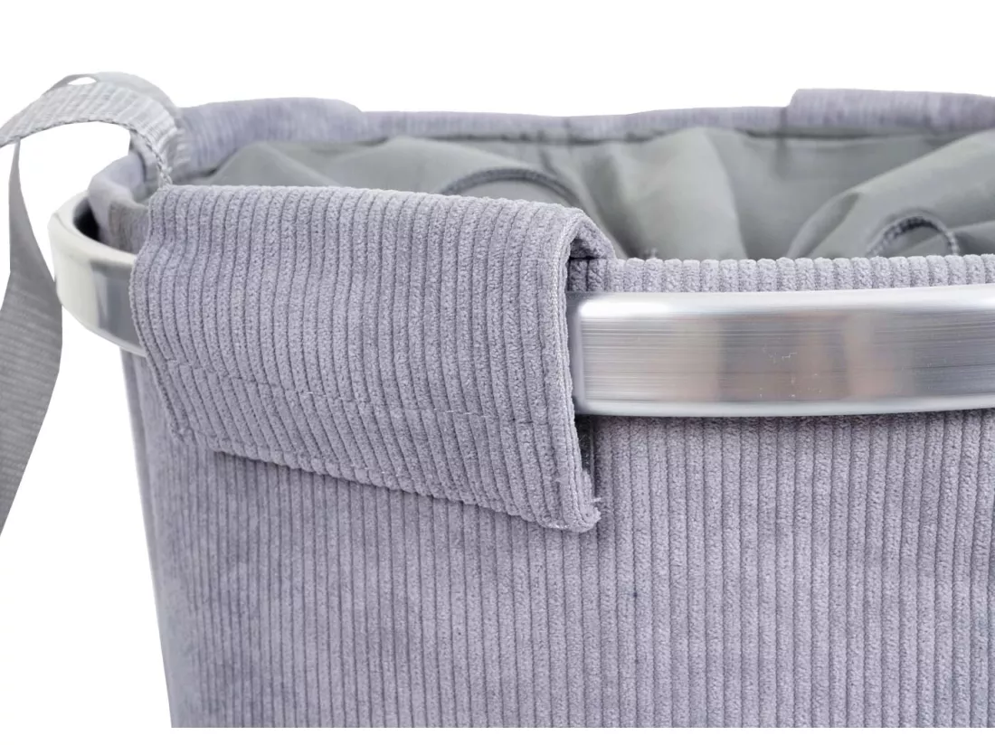 Collecteur de linge MCW-C34, velours gris