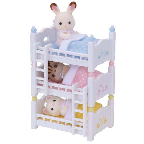 Lits superposés à 3 couchettes - Sylvanian Families 2919