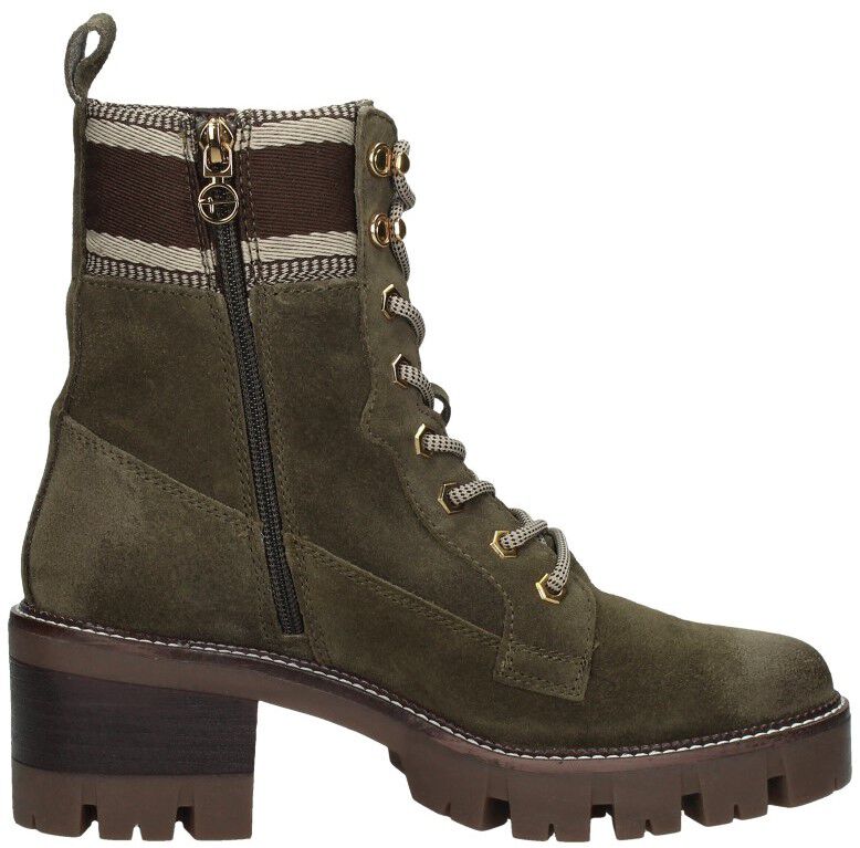 Tamaris Veterschoenen Hak groen