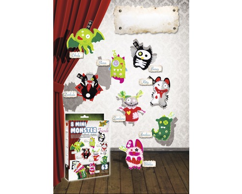 Mini Monster Friends Creatieve Set, 8 stuks