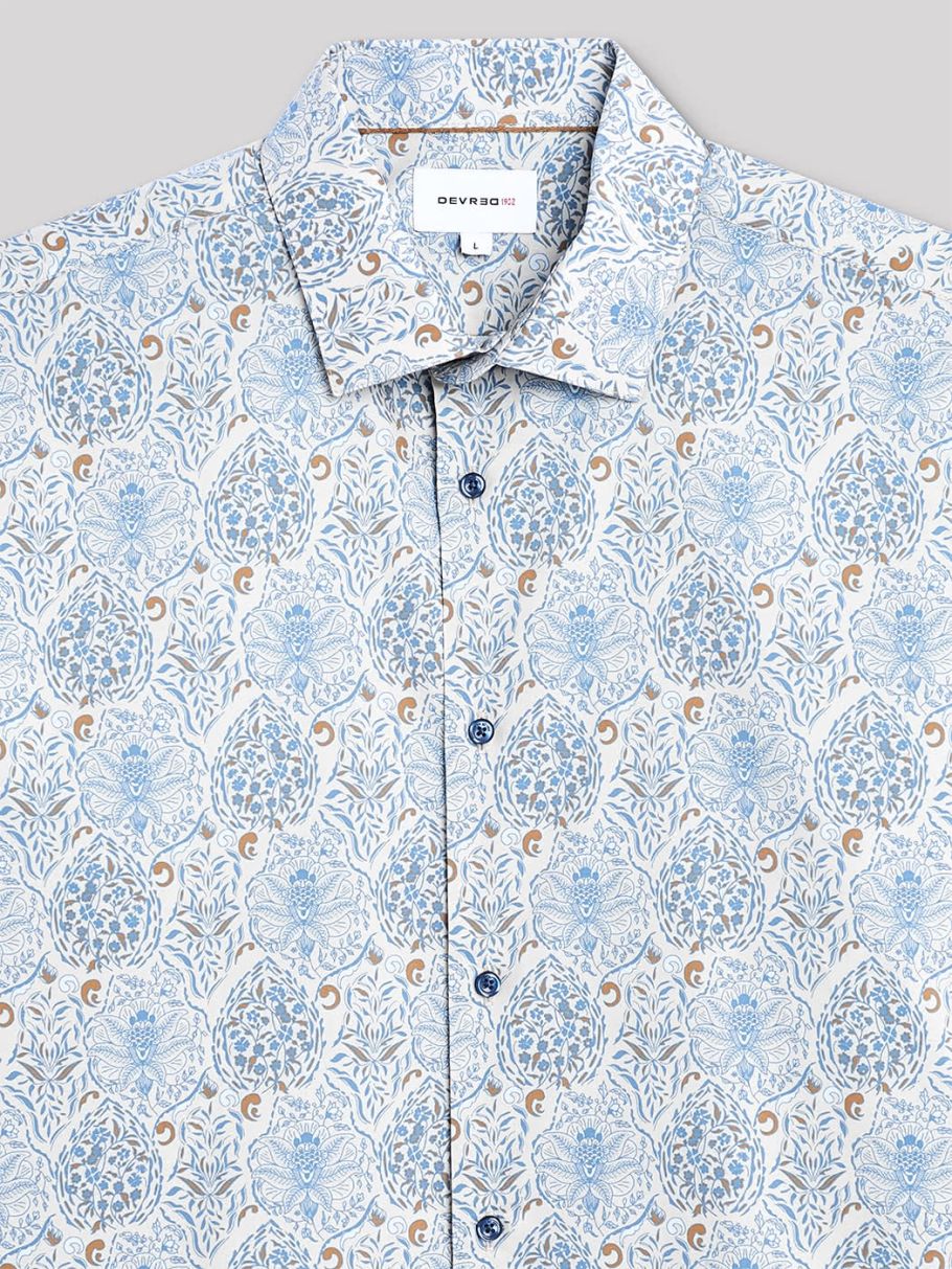 Chemise slim fleurie