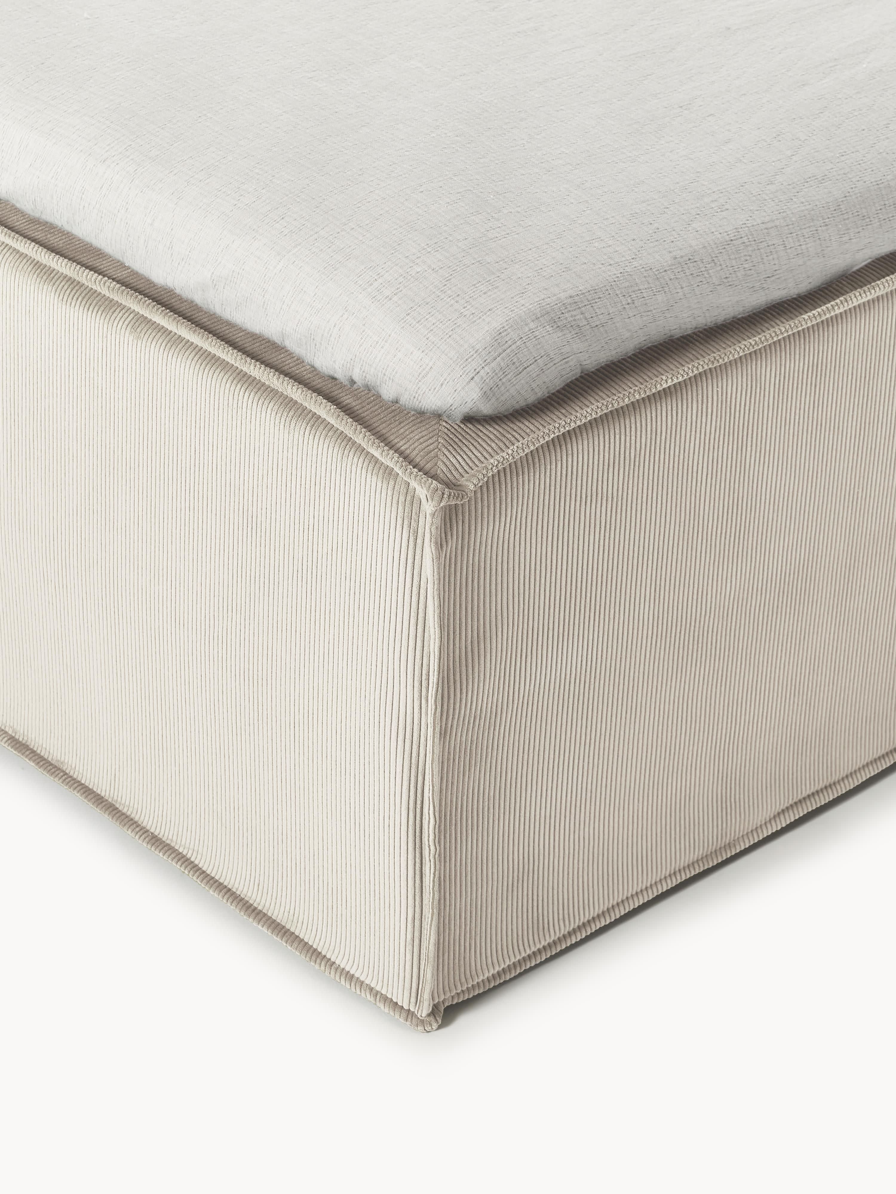 Corduroy boxspring bed Lennon