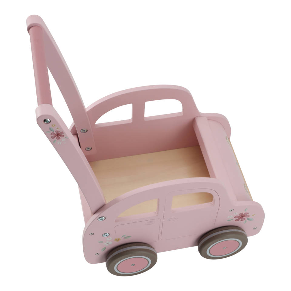 Little Dutch houten loopwagen - roze