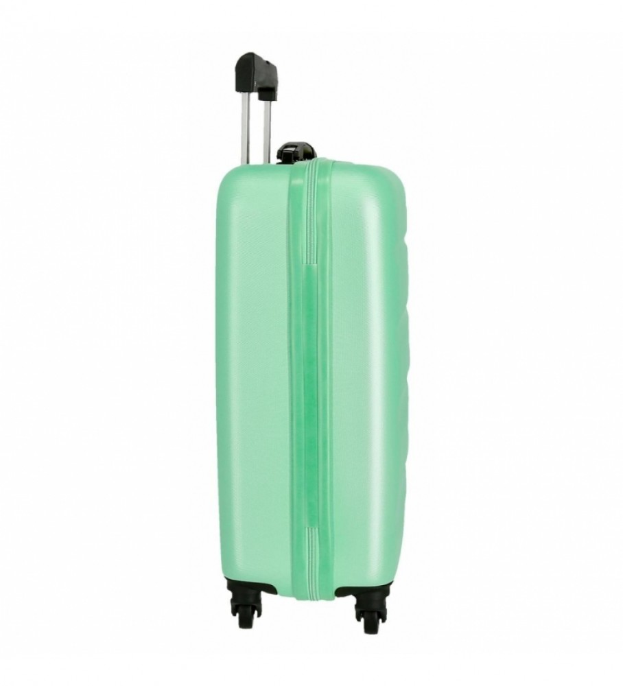 Conjunto de duas malas rígidas Roll Road Flex - 55-65cm - Turquesa