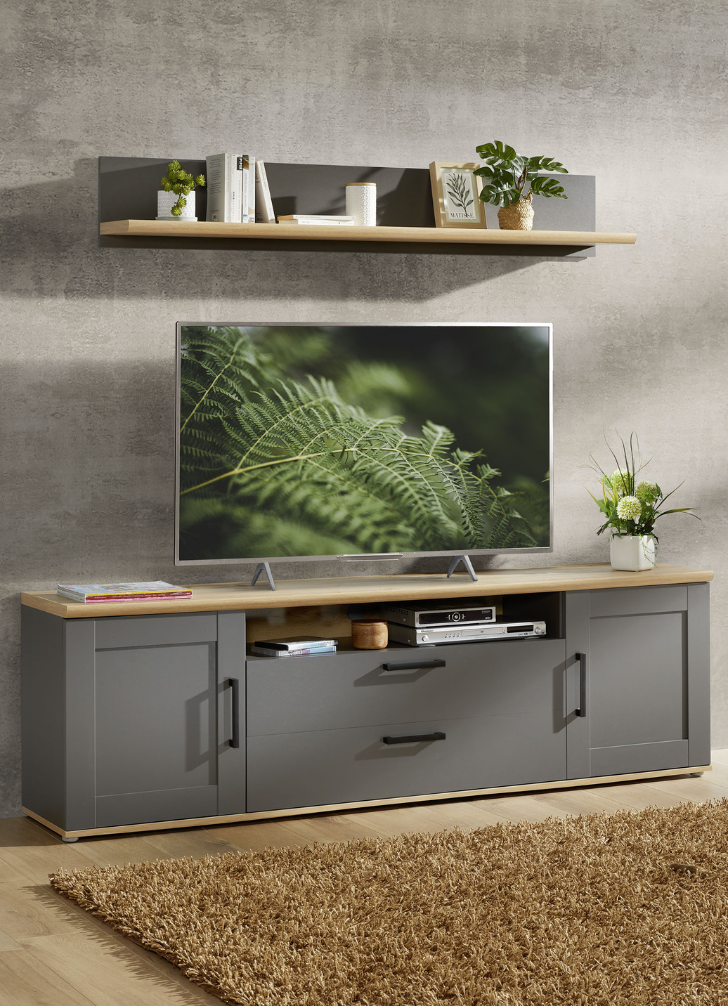 TV-Longboard mit Wandboard