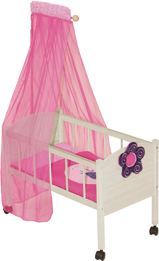 roba® Puppenbett »Happy Fee« mit Himmel