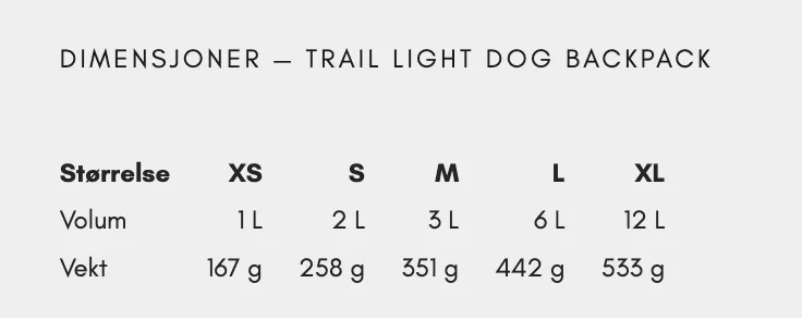 Non-stop Dogwear Trail Light Dog Backpack Glacier Gray