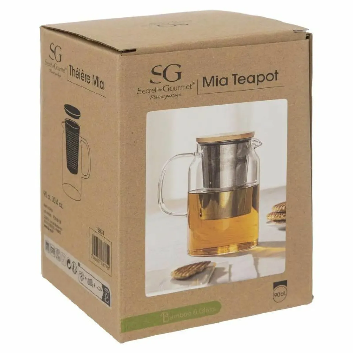 Théière Mia - 90 cl - Transparent