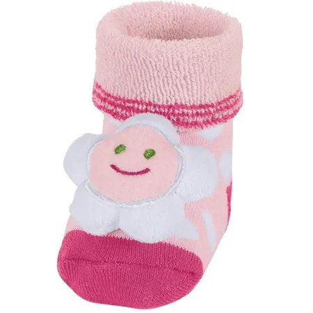 Sterntaler Baby-Rasselsöckchen Blume, Rosa, Gr./S. 15-16