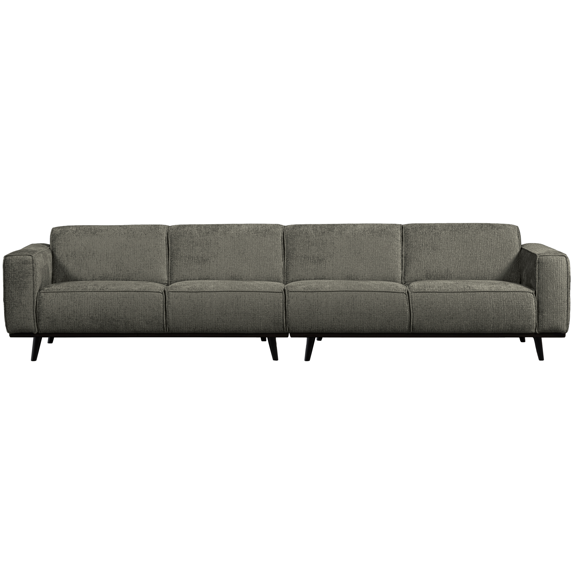 4-zits bank Statement XL Statement XL 4-Zits Bank - 372 cm - Structure Velvet - Frost