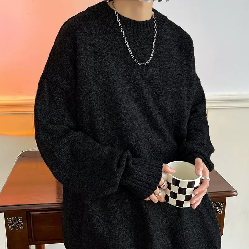 Priam - Mock Neck Effen Oversized Trui