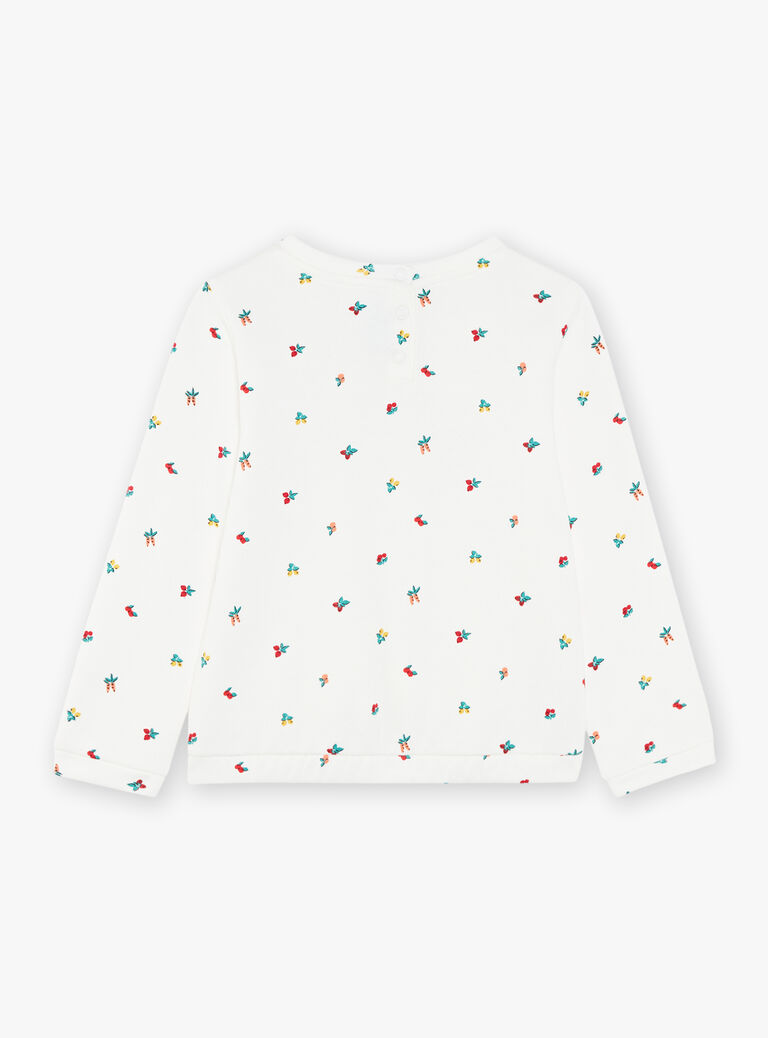 Sweat écru légume et fruit