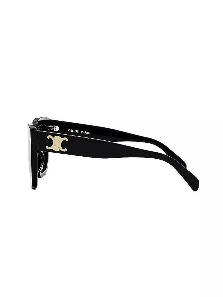 CELINE Triomphe schwarze eckige Sonnenbrille schwarz