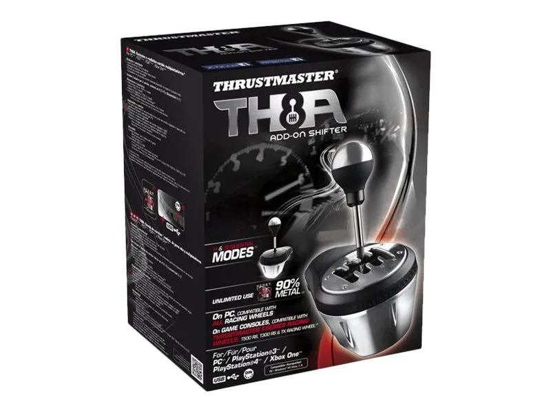 ThrustMaster TH8A Shifter - Håndtag til gearskift - kabling - for PC, Sony PlayStation 3, Microsoft Xbox One, Sony PlayStation 4, Sony PlayStation 5, Microsoft Xbox Series S, Microsoft Xbox Series X