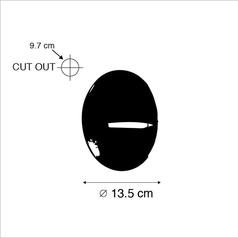 Moderne buiten wandspot zwart incl. LED IP65 - Leti