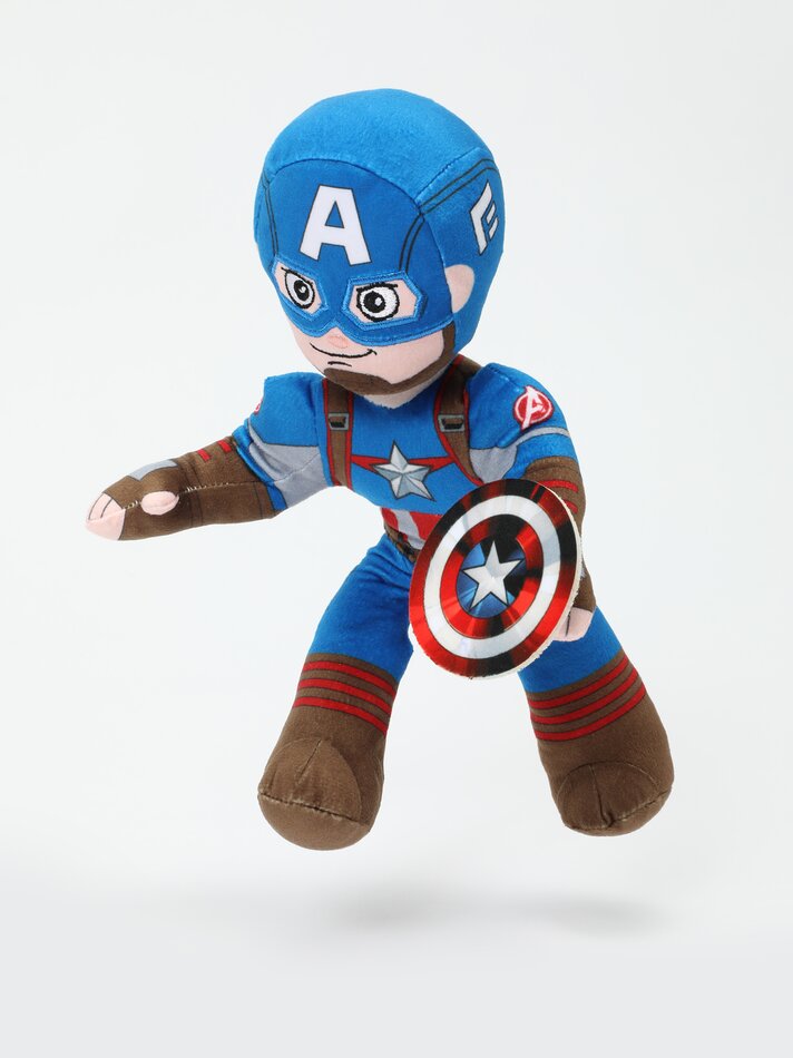Pelúcia articulada do Capitão América - Marvel - Várias opções