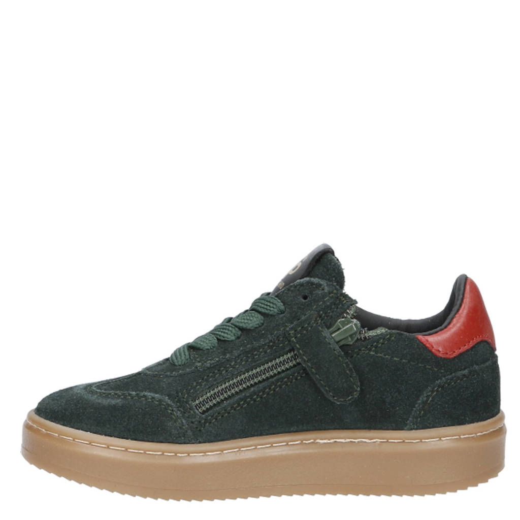 Pinocchio suède sneakers donkergroen