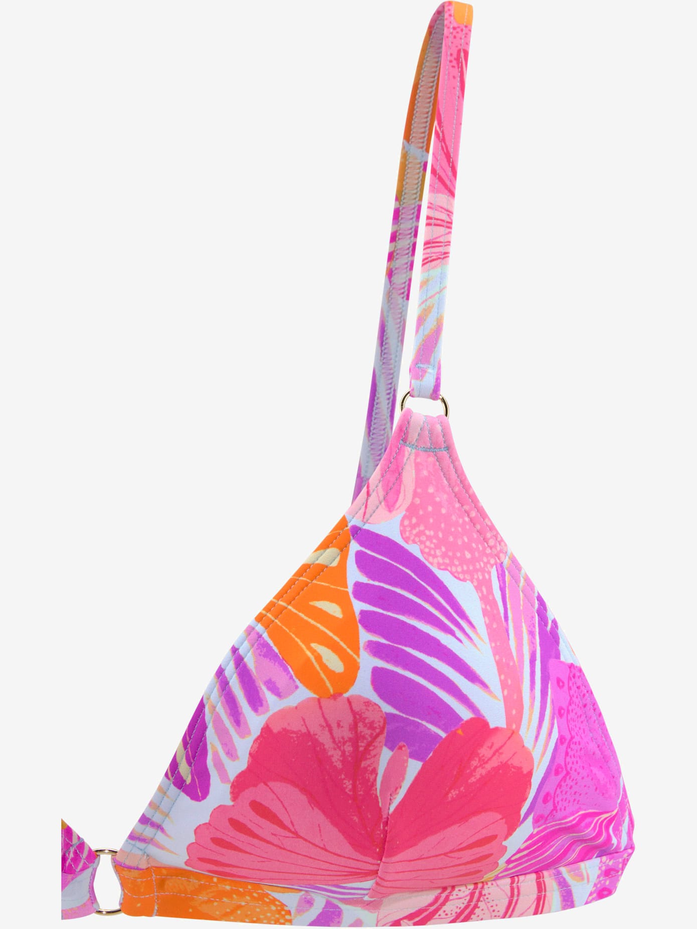 Haut de bikini triangle motif papillons – chaque pièce est unique